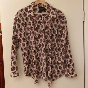 Scotch and soda patterned lightweight blouse